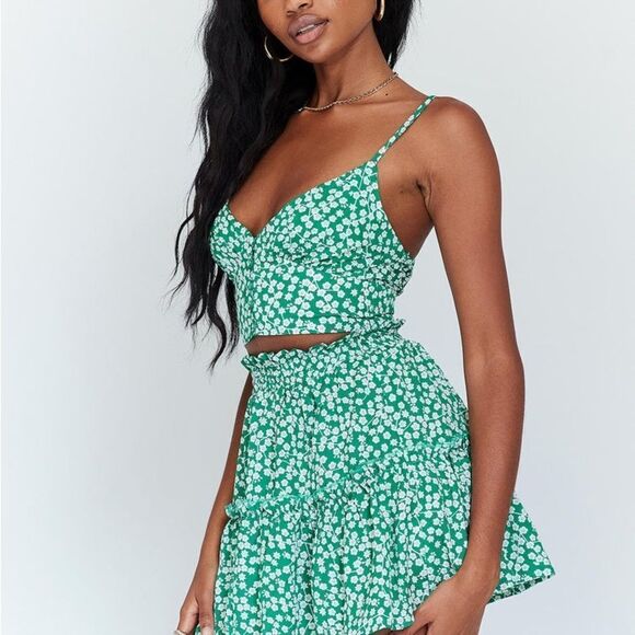 ✨ PRINCESS POLLY SHAH GREEN MINI SKIRT ✨ - Picture 6 of 11